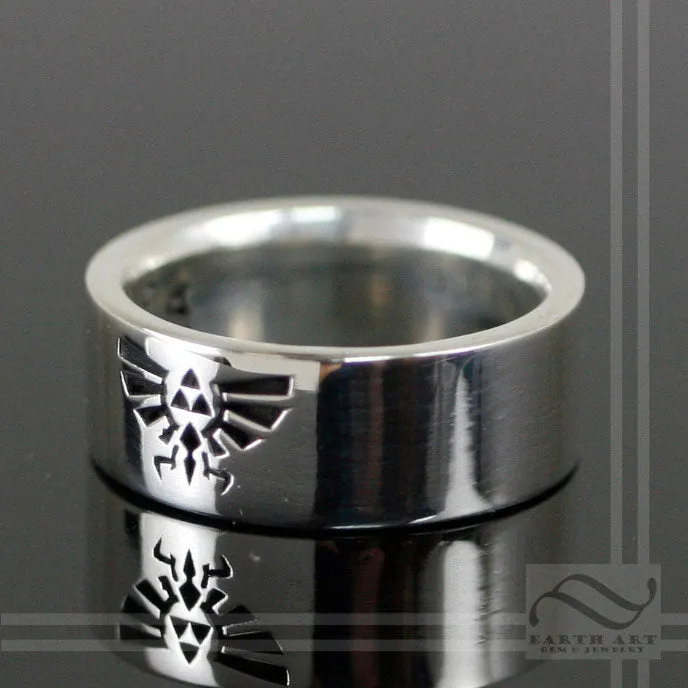 Hyrule Band - 8mm wide 14k Wedding Band