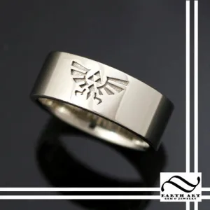 Hyrule Band - 8mm wide 14k Wedding Band