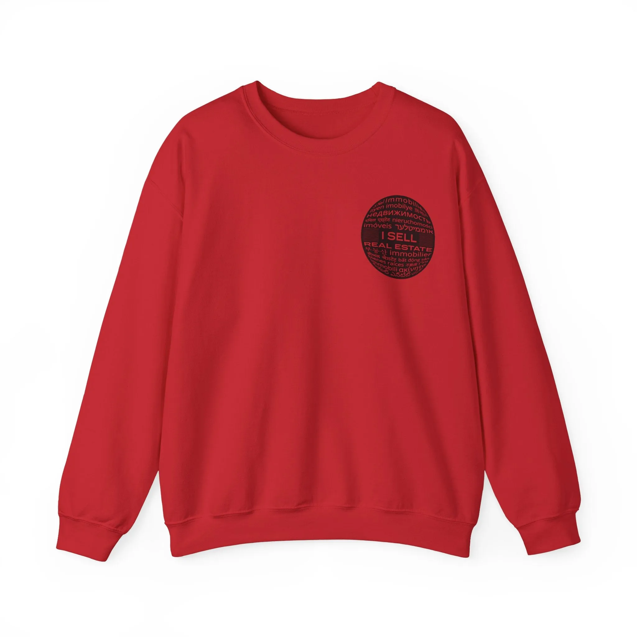 I SELL REAL ESTATE translated Unisex Heavy Blend™ Crewneck Sweatshirt