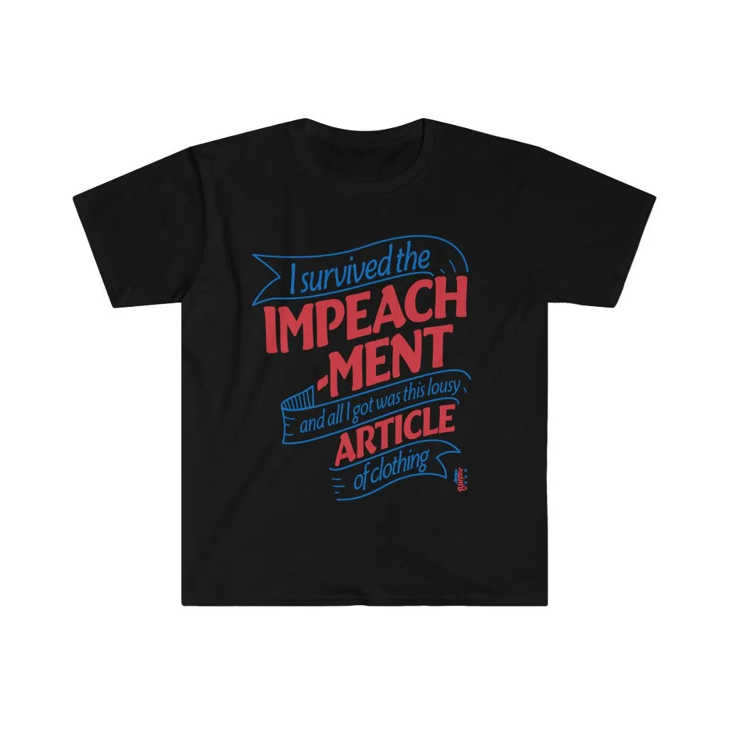 I Survived the Impeachment - Men's Fitted Workout T Shirt