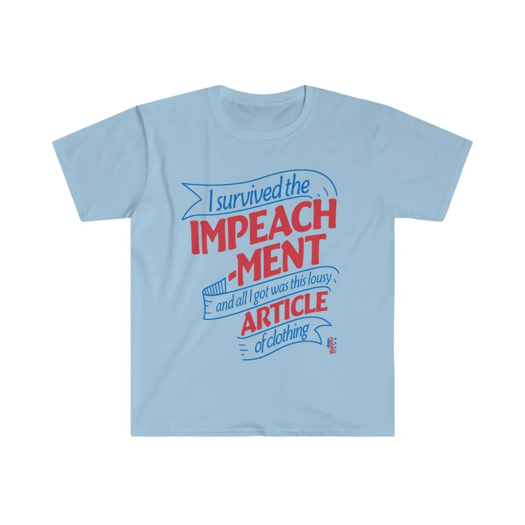 I Survived the Impeachment - Men's Fitted Workout T Shirt