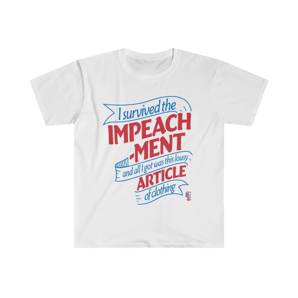 I Survived the Impeachment - Men's Fitted Workout T Shirt