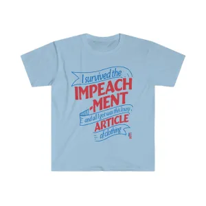 I Survived the Impeachment - Men's Fitted Workout T Shirt