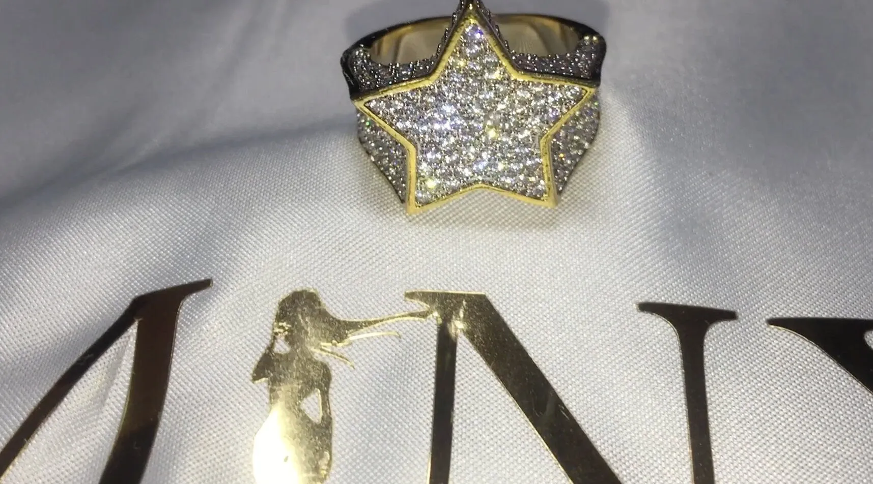 Iced out ring | Star Ring | Bling Ring