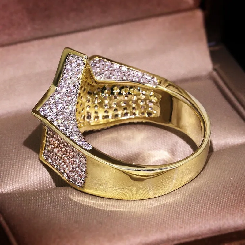 Iced out ring | Star Ring | Bling Ring