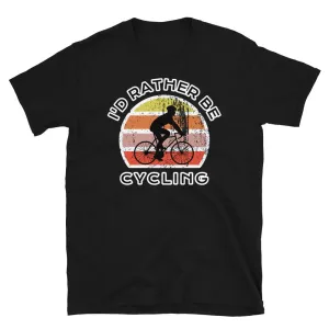 I'd Rather Be Cycling T-Shirt | Vintage Sunset