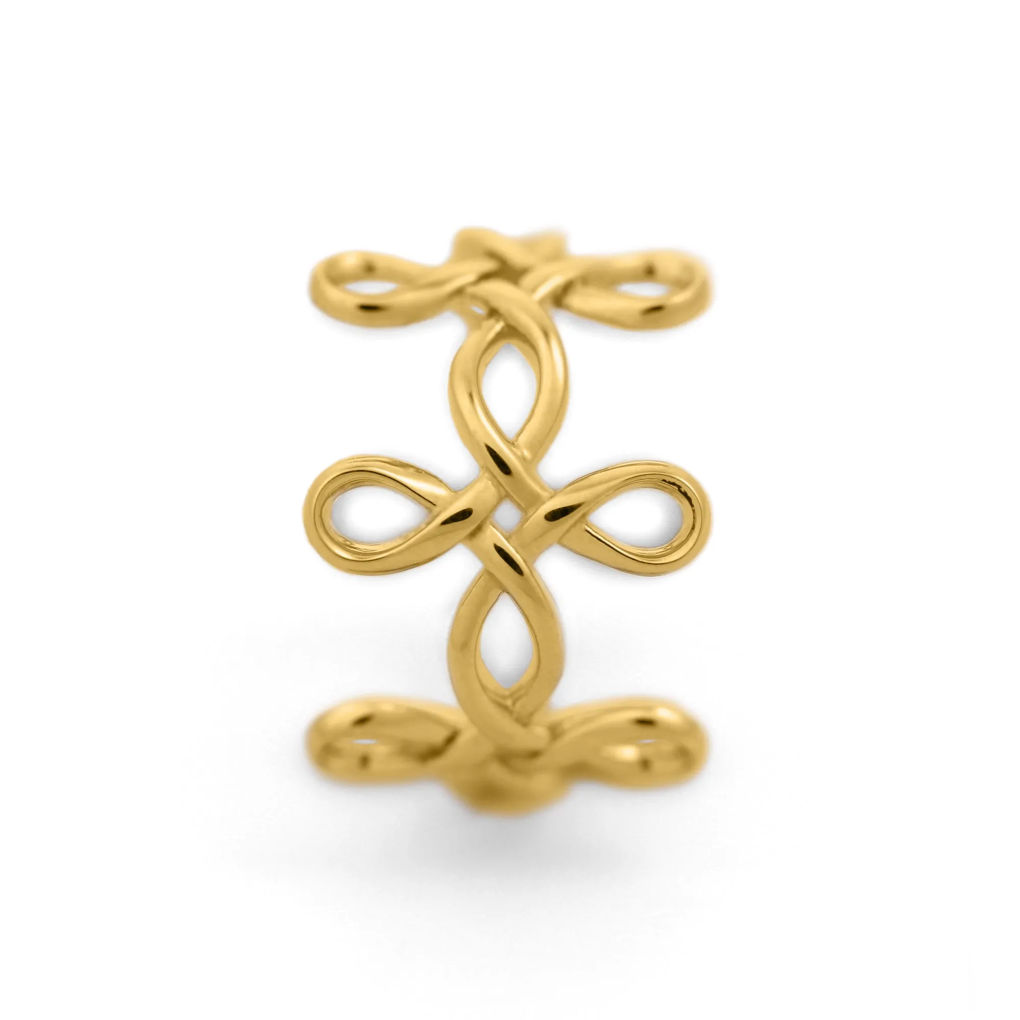 Infinity Flower Band Ring in 18K