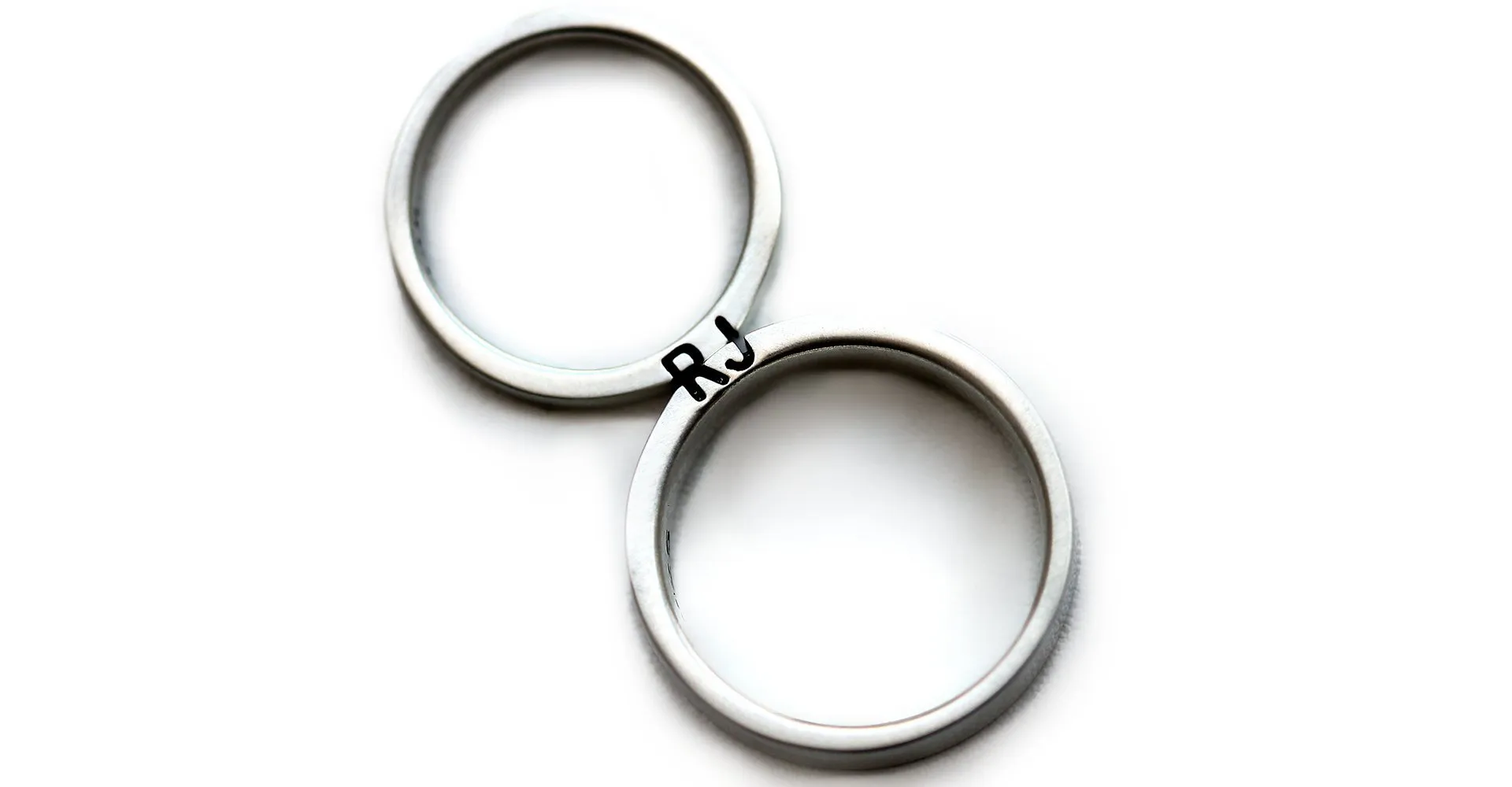 Initials Commitment ring set