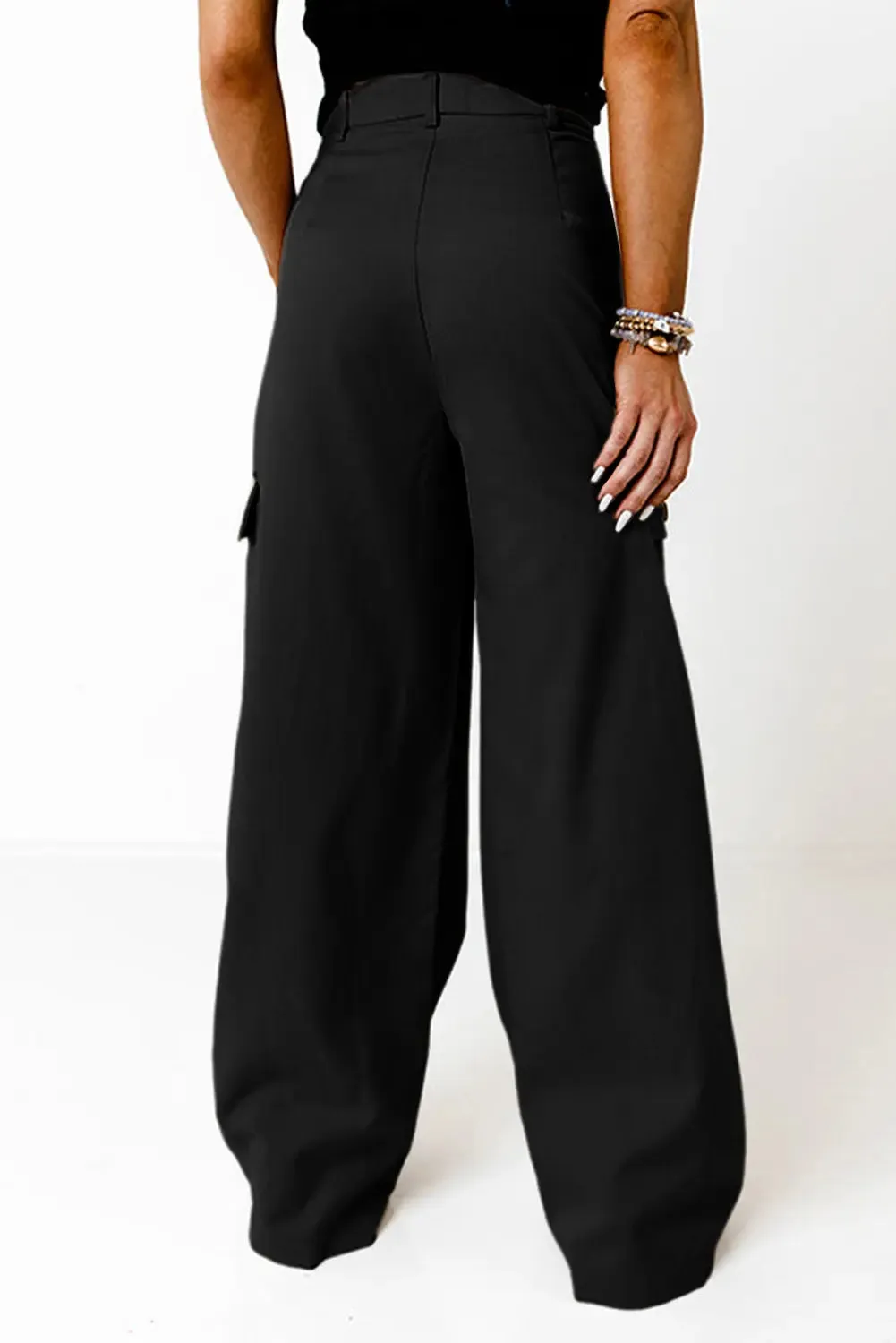 'Ione' Pleated Wide Leg Pants