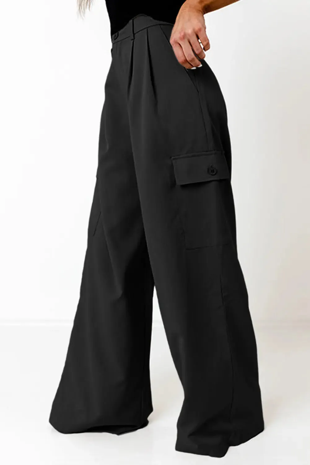 'Ione' Pleated Wide Leg Pants
