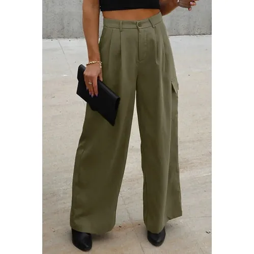 'Ione' Pleated Wide Leg Pants