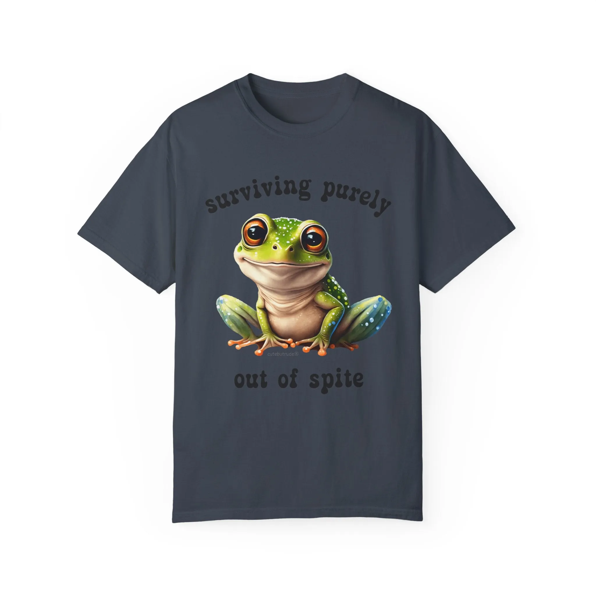 Ironic Shirt, Frog Shirt, Frog T Shirt, Spite Shirt, Dark Humor Shirt, Offensive Shirt, Emo Shirt, Alive Out of Spite, Comfort Colors