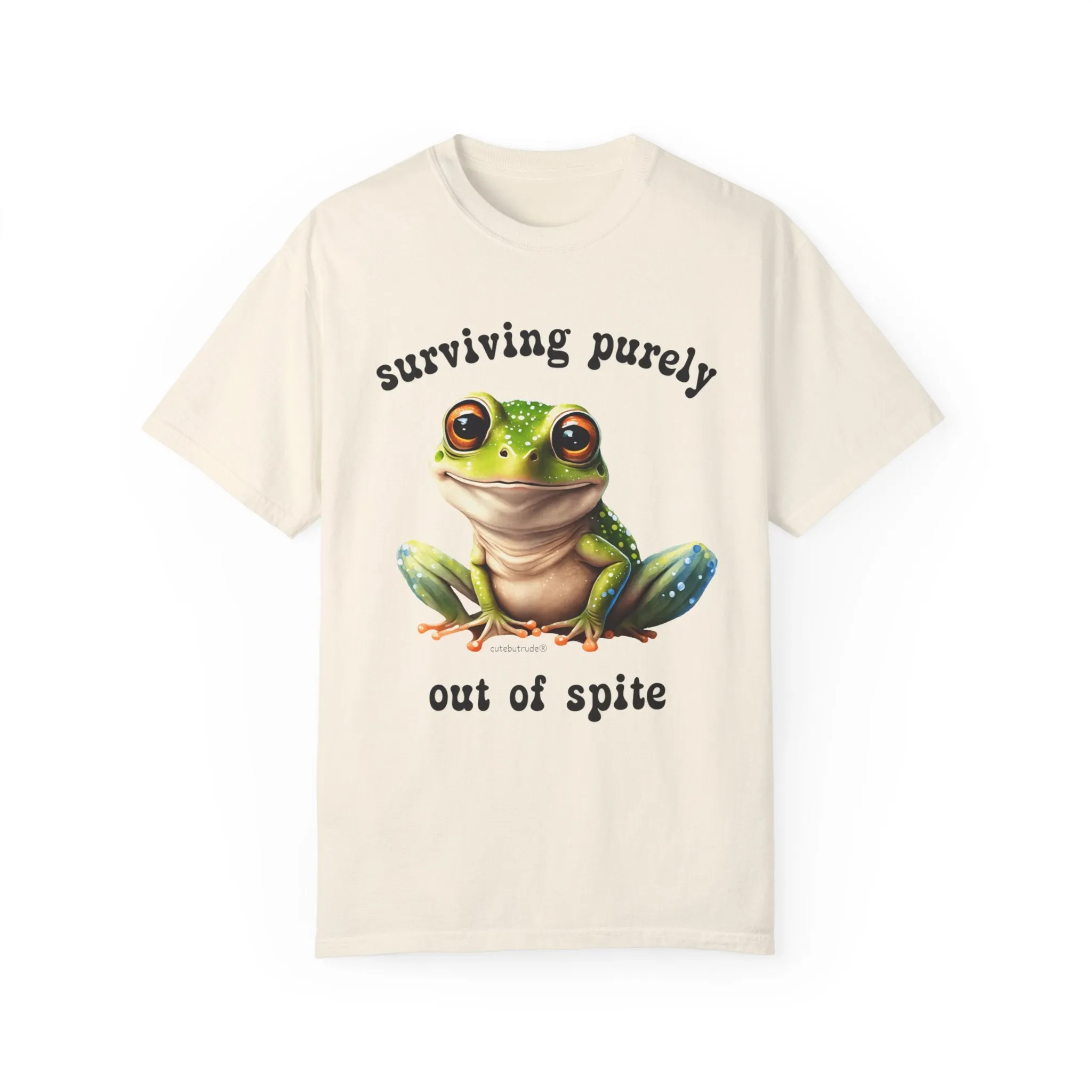Ironic Shirt, Frog Shirt, Frog T Shirt, Spite Shirt, Dark Humor Shirt, Offensive Shirt, Emo Shirt, Alive Out of Spite, Comfort Colors