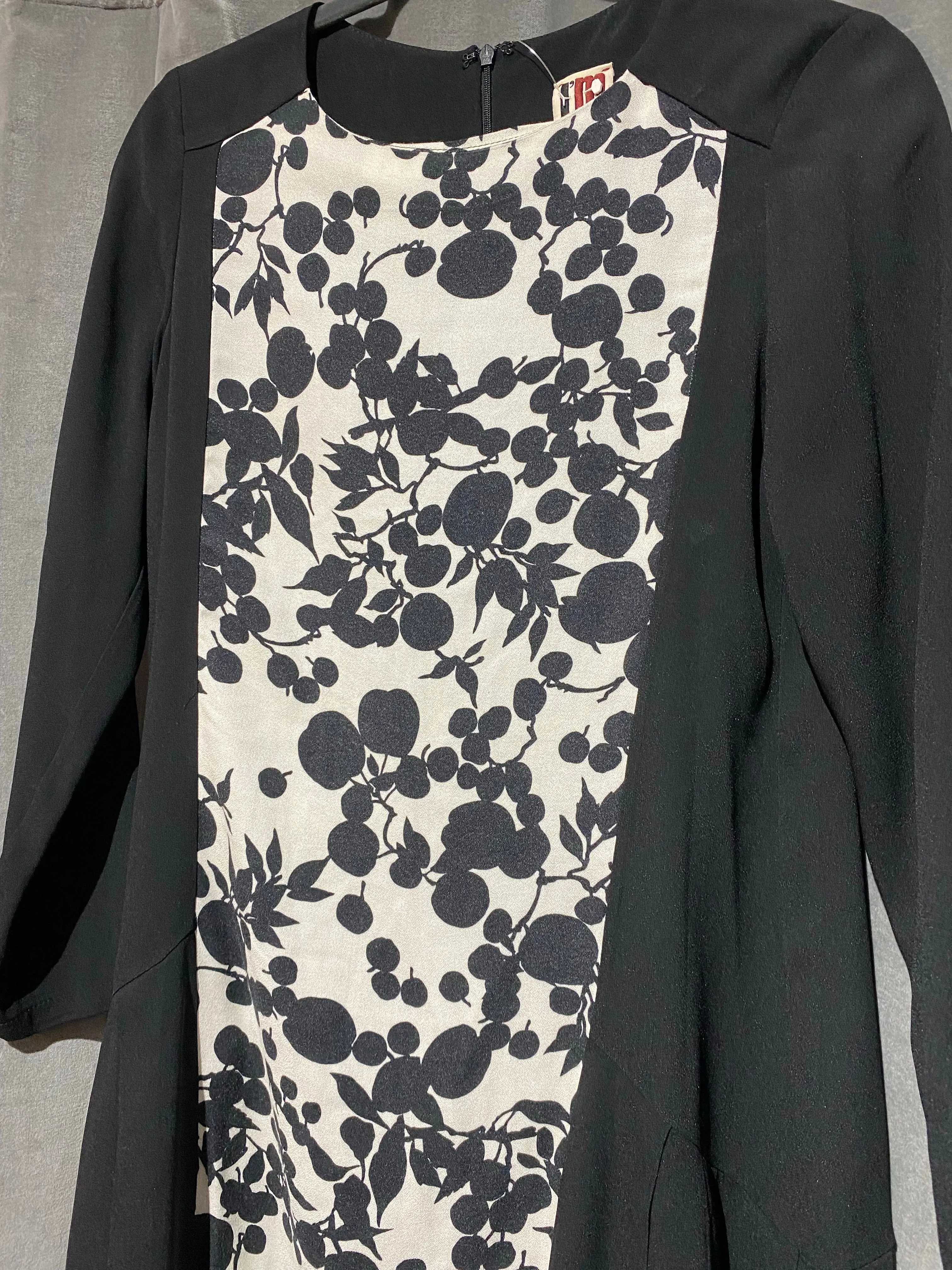 Isola Marras Black and White Mini Dress