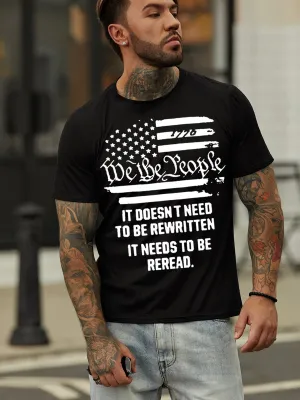 It Doesn't Need To Be Rewritten Men's Crew Neck T-Shirt