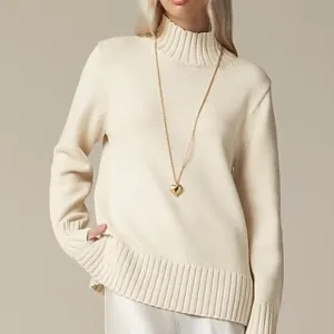 J. Crew Cotton turtleneck sweater S