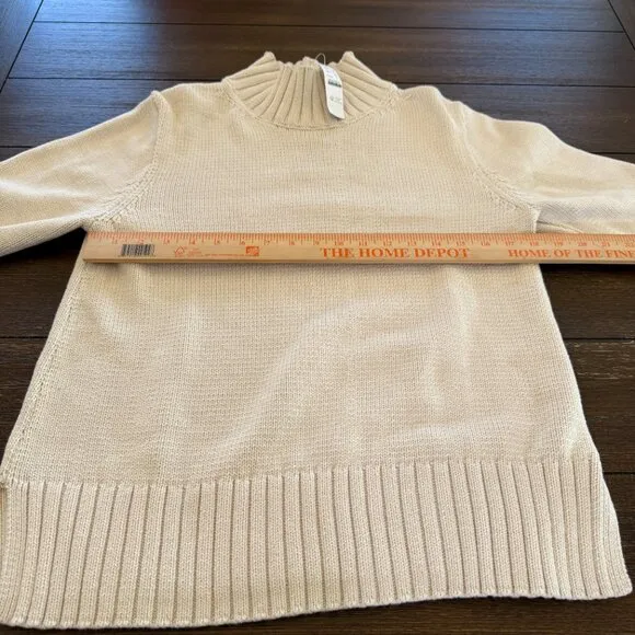 J. Crew Cotton turtleneck sweater S