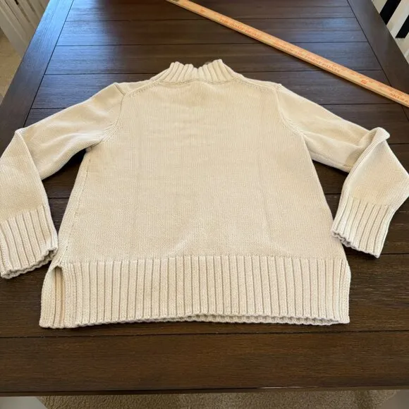 J. Crew Cotton turtleneck sweater S
