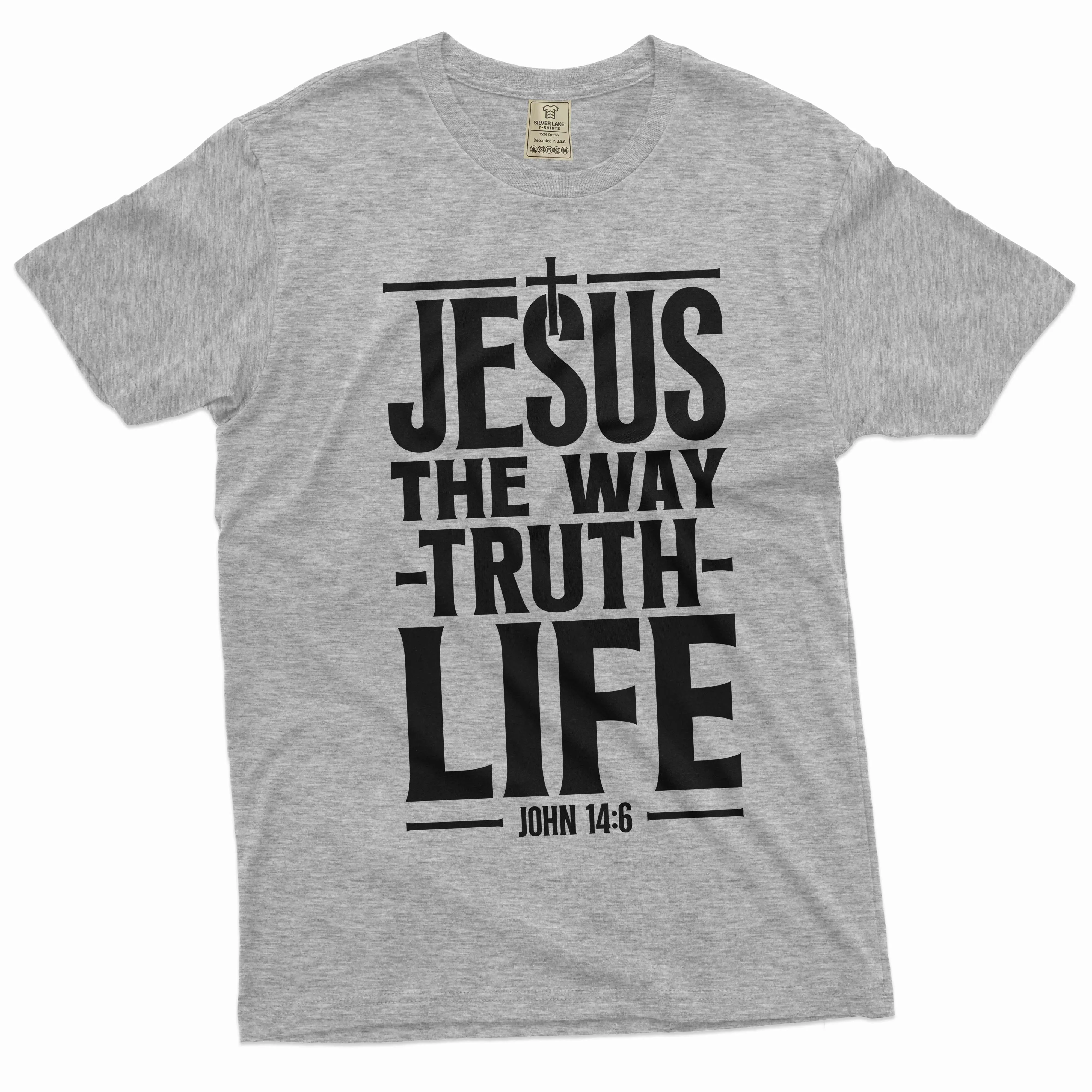 Jesus T-shirt Christian Jesus way truth life tee shirt Church tee shirt Mom grandma dad gift tee
