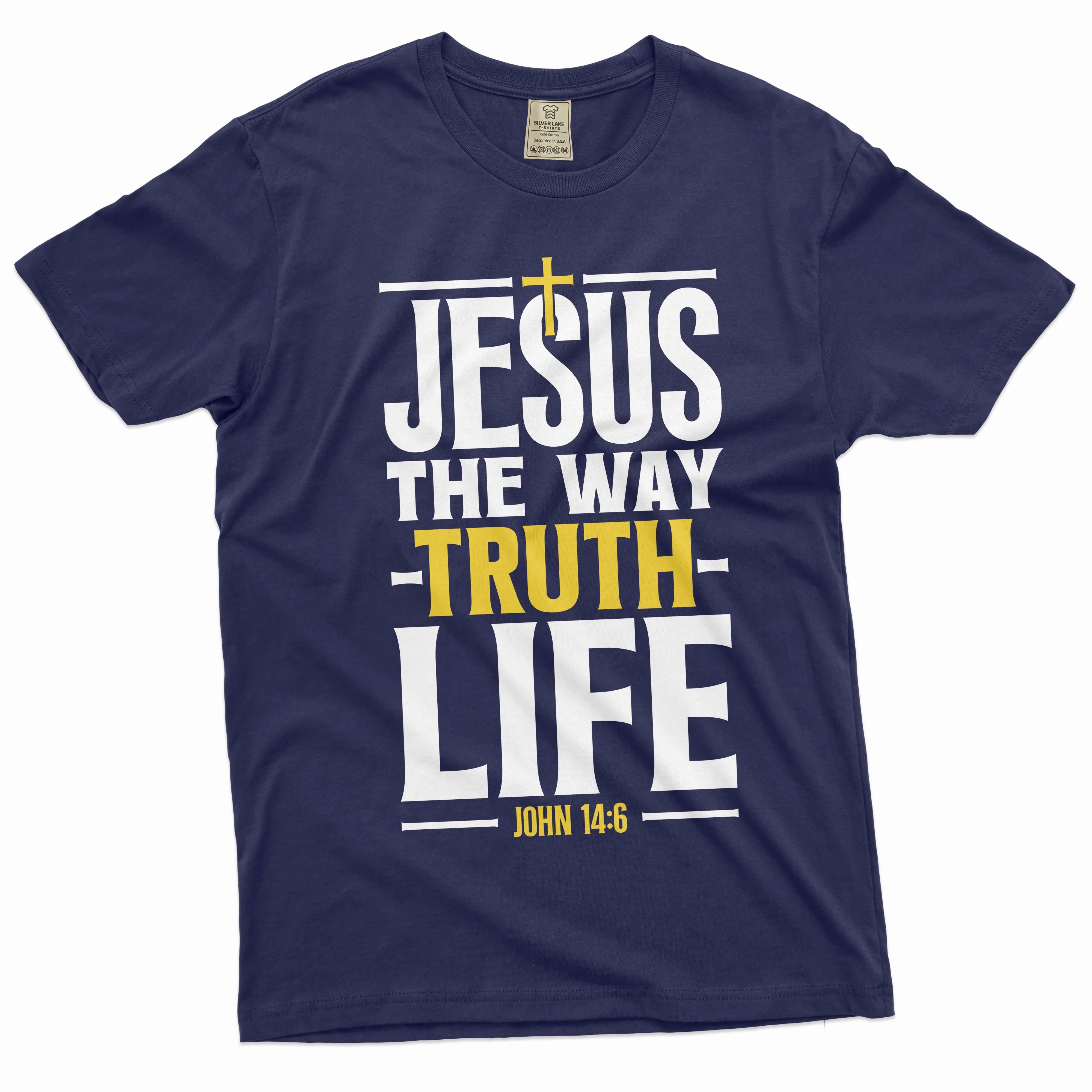 Jesus T-shirt Christian Jesus way truth life tee shirt Church tee shirt Mom grandma dad gift tee