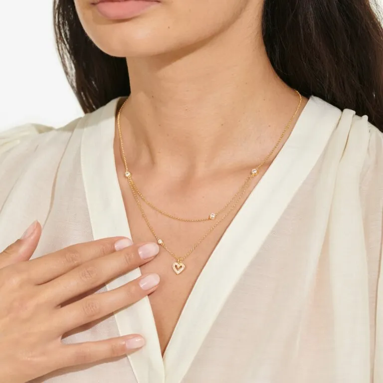 Joma Lumia Heart Gold Necklace