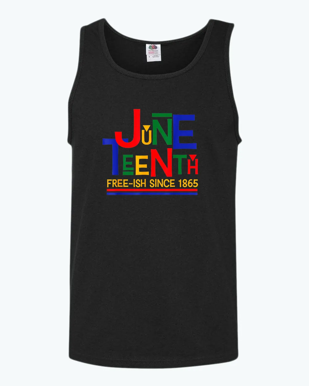 Juneteenth free-ish since 1865 tank top red blue