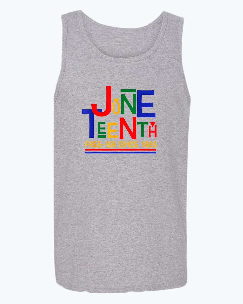 Juneteenth free-ish since 1865 tank top red blue