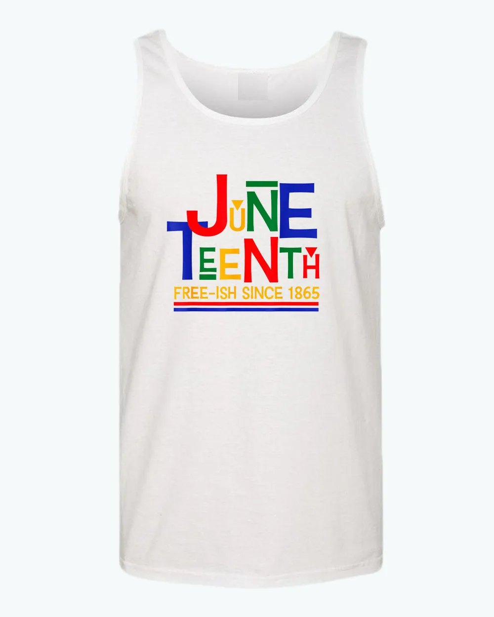 Juneteenth free-ish since 1865 tank top red blue