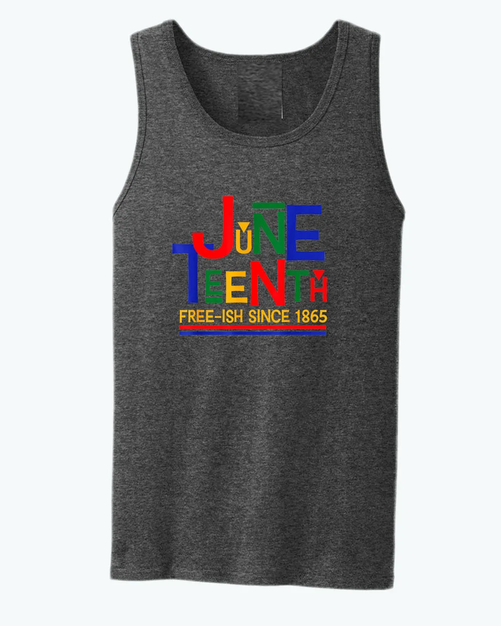 Juneteenth free-ish since 1865 tank top red blue