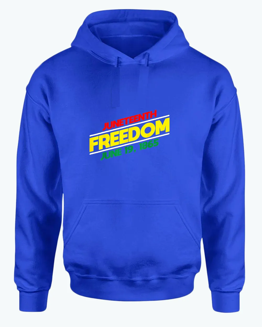 Juneteenth freedom hoodie dash design