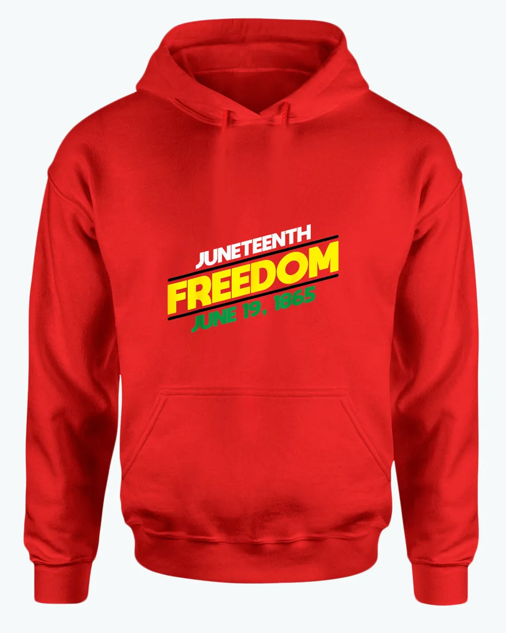 Juneteenth freedom hoodie dash design