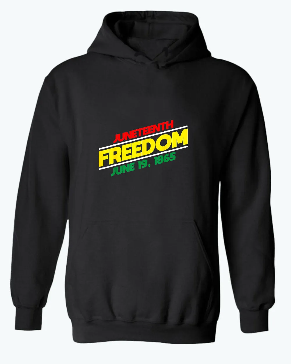 Juneteenth freedom hoodie dash design