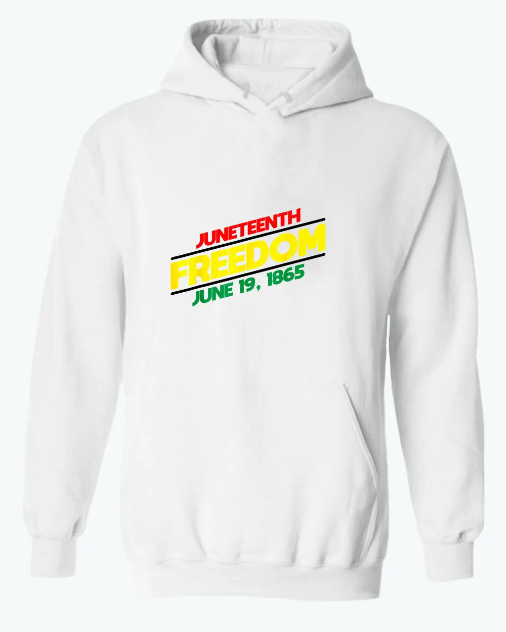 Juneteenth freedom hoodie dash design