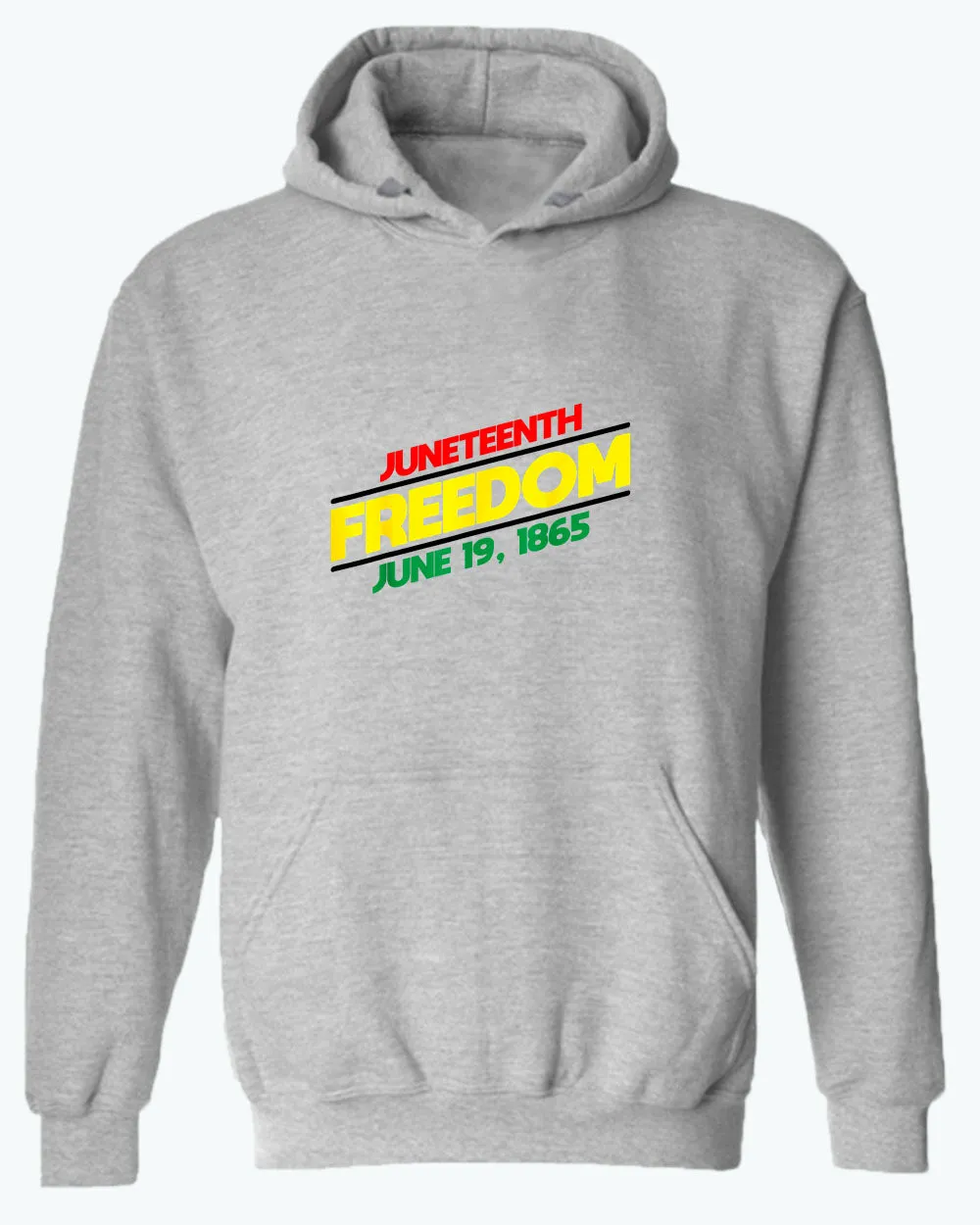 Juneteenth freedom hoodie dash design