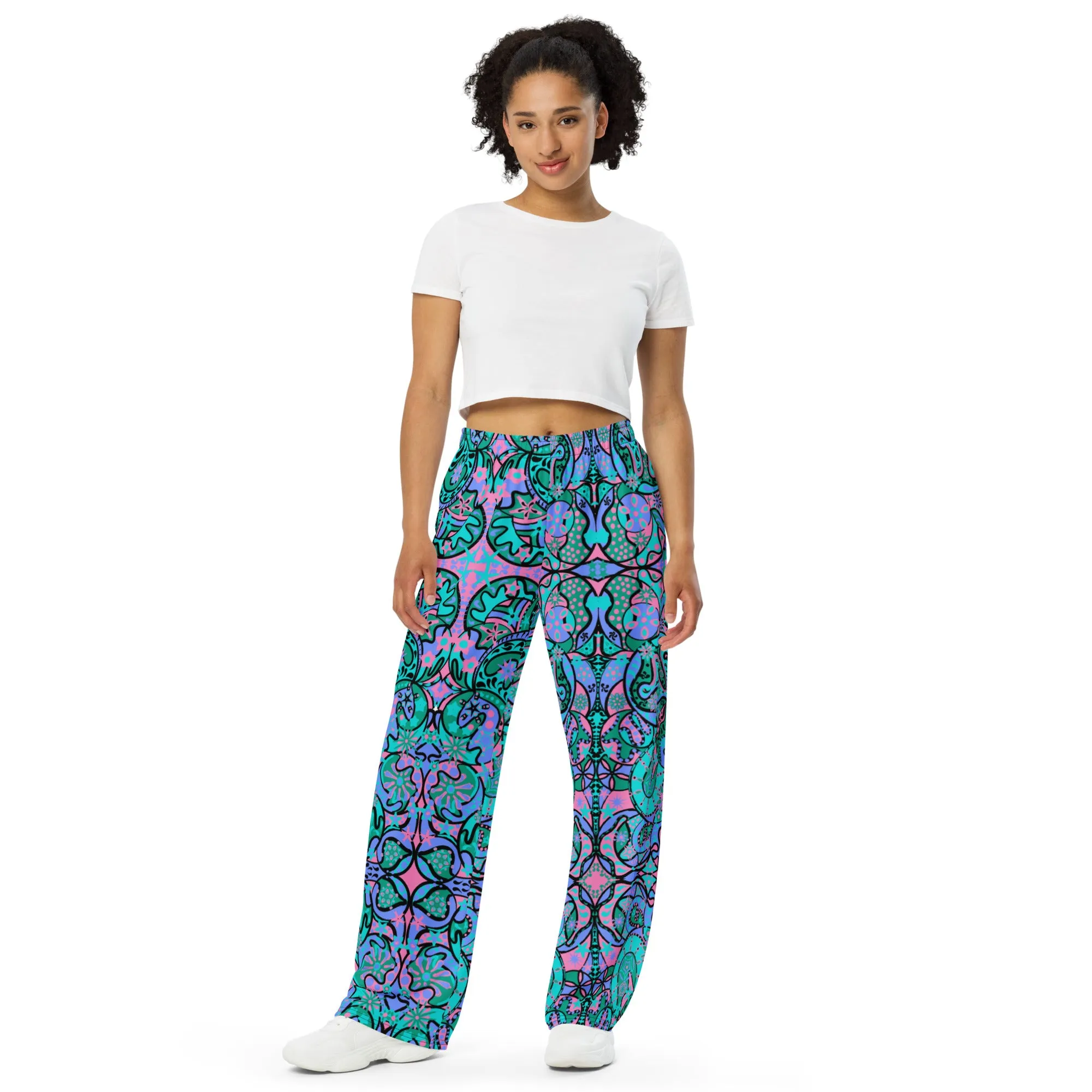 Jungle Fever Party women's lounge  wide-leg pants