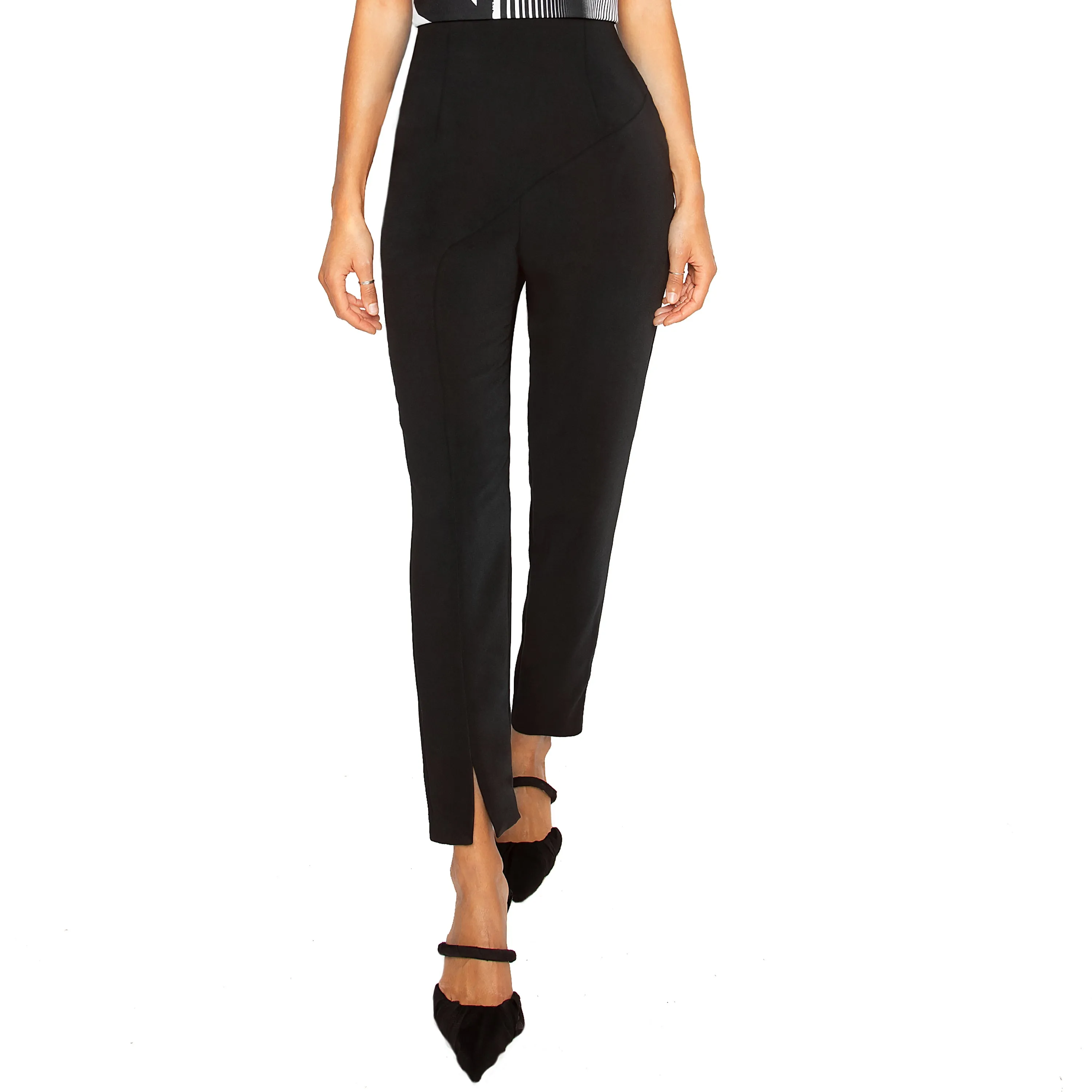 KENDO | High Waist Tapered Leg Dress Pants