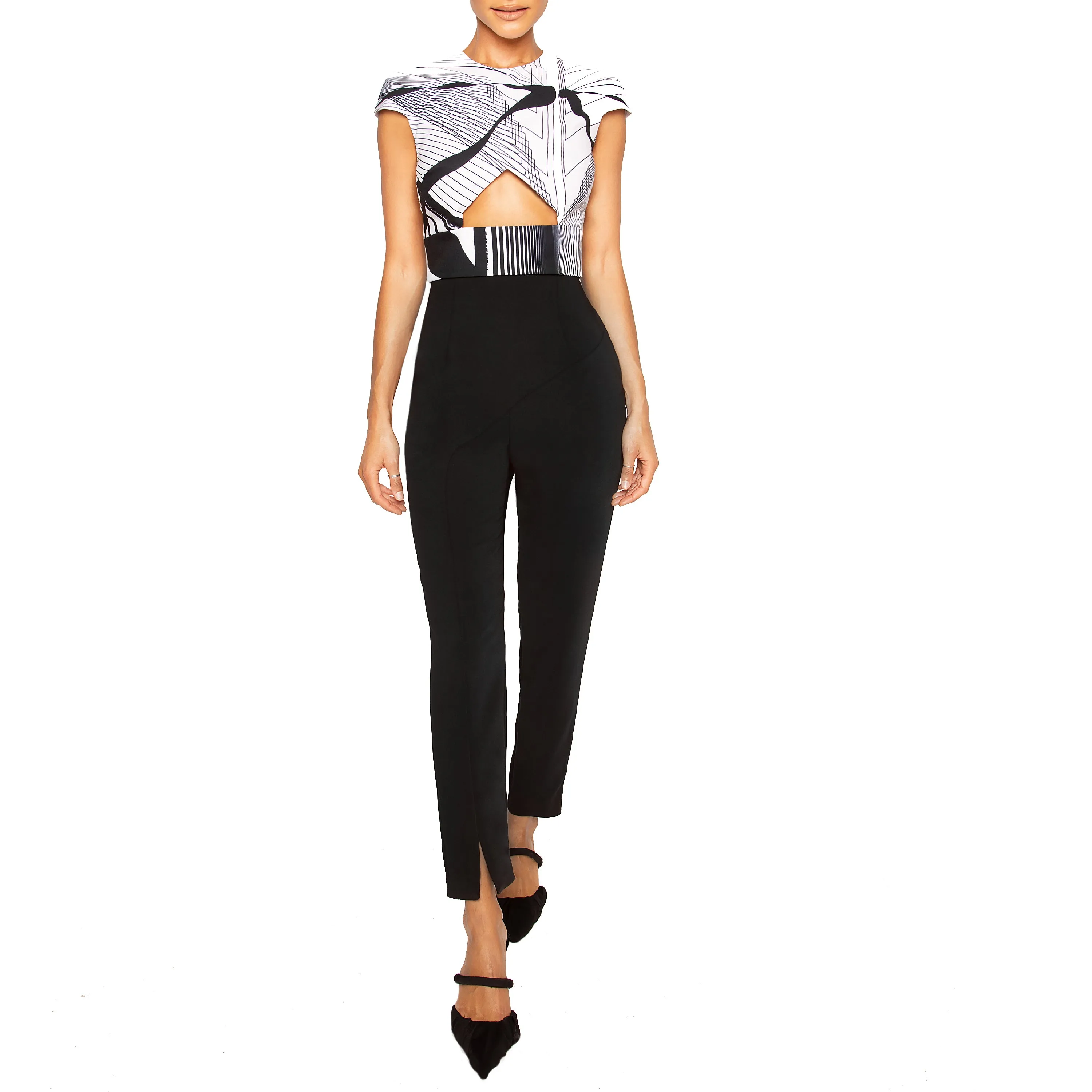 KENDO | High Waist Tapered Leg Dress Pants