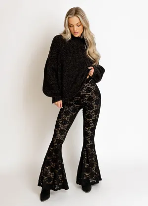 Kenzie Sweater in Heather Black