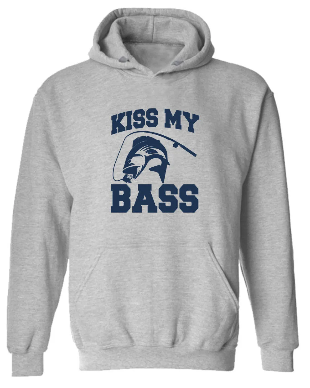 Kiss My BASS, Funny Fishing hoodie