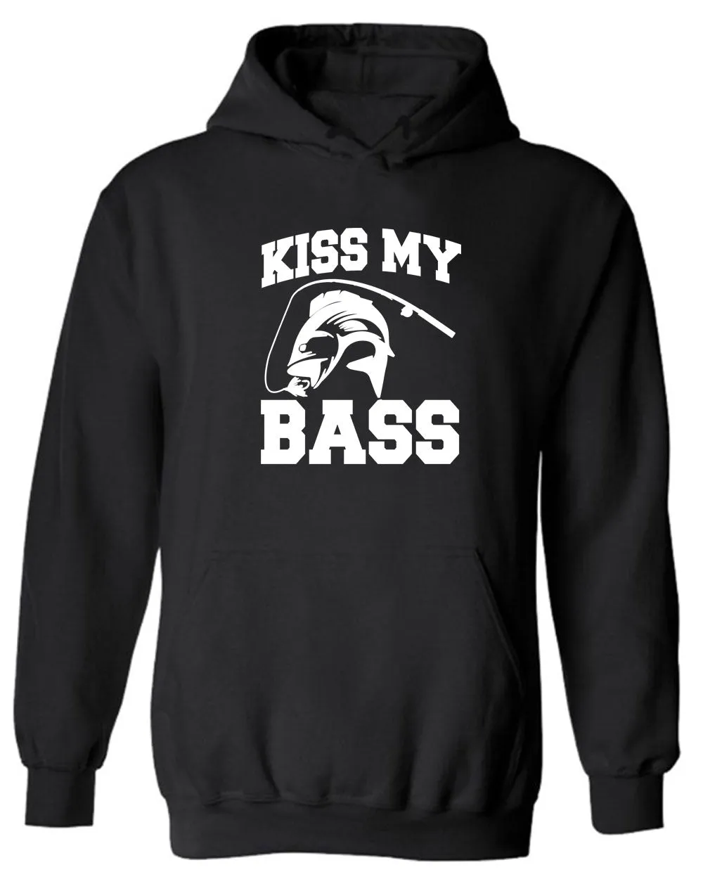 Kiss My BASS, Funny Fishing hoodie