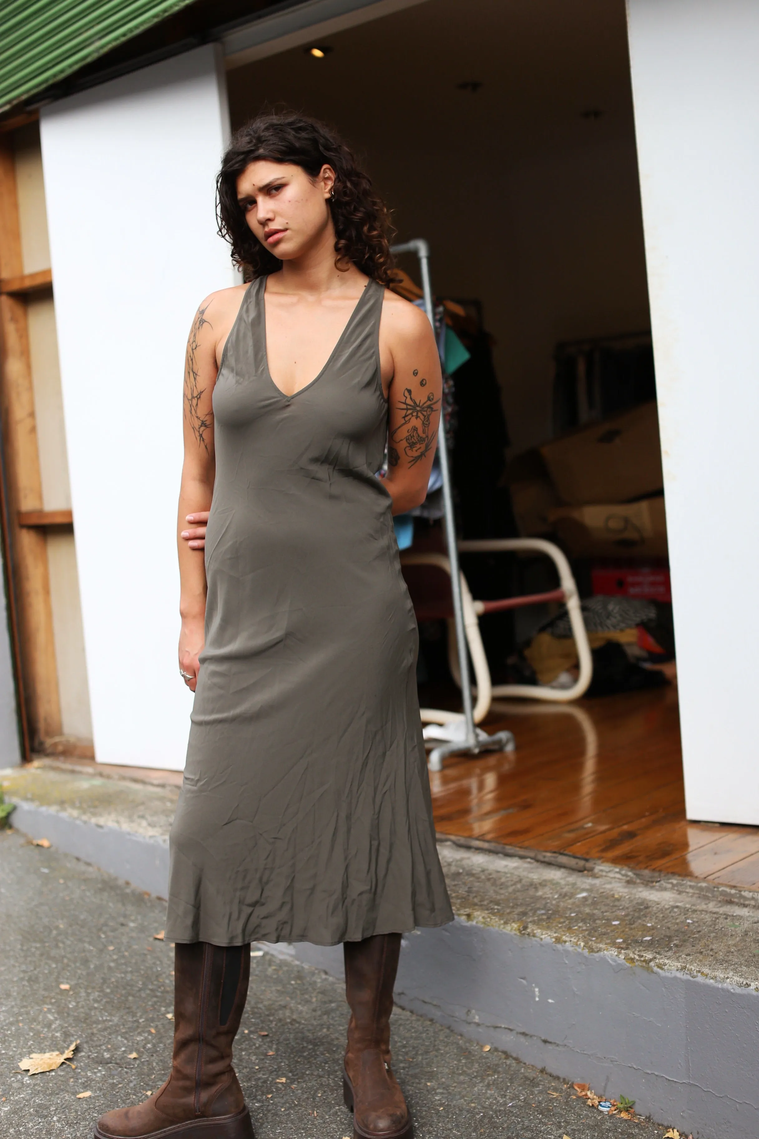 Knuefermann Silk slip dress