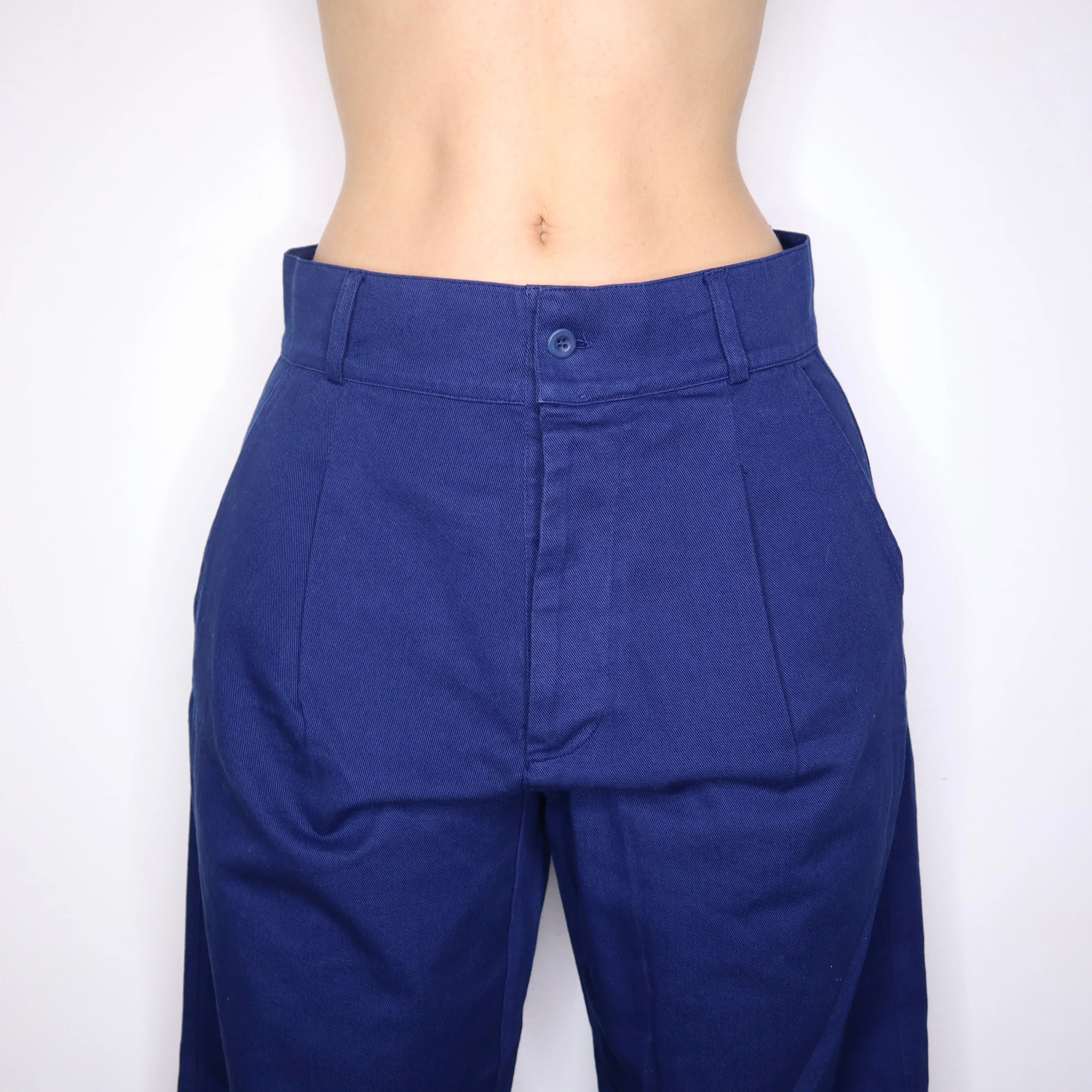 LABO.ART Navy Wide Leg Pants (M) 