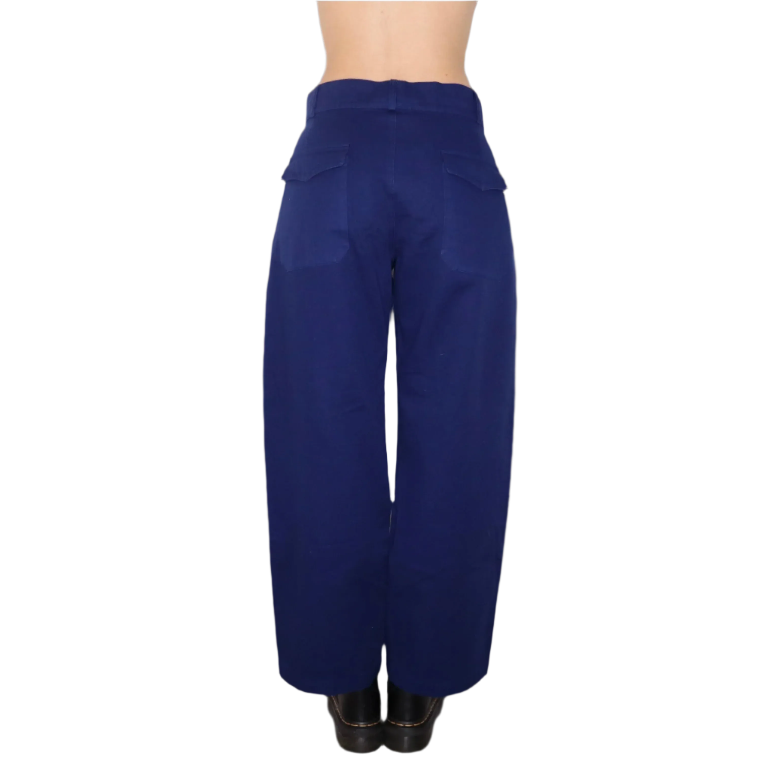 LABO.ART Navy Wide Leg Pants (M) 