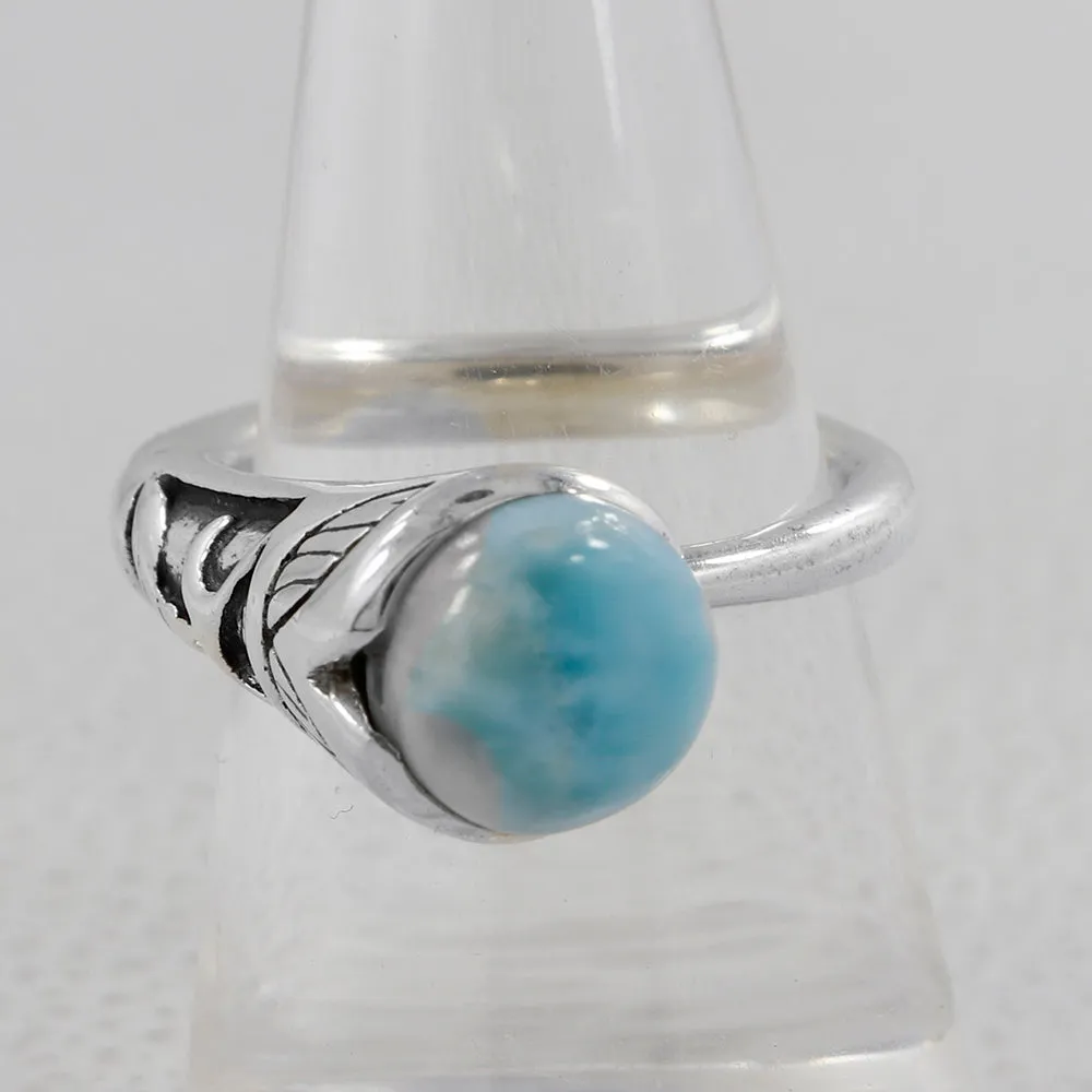 Larimar Silver Rings