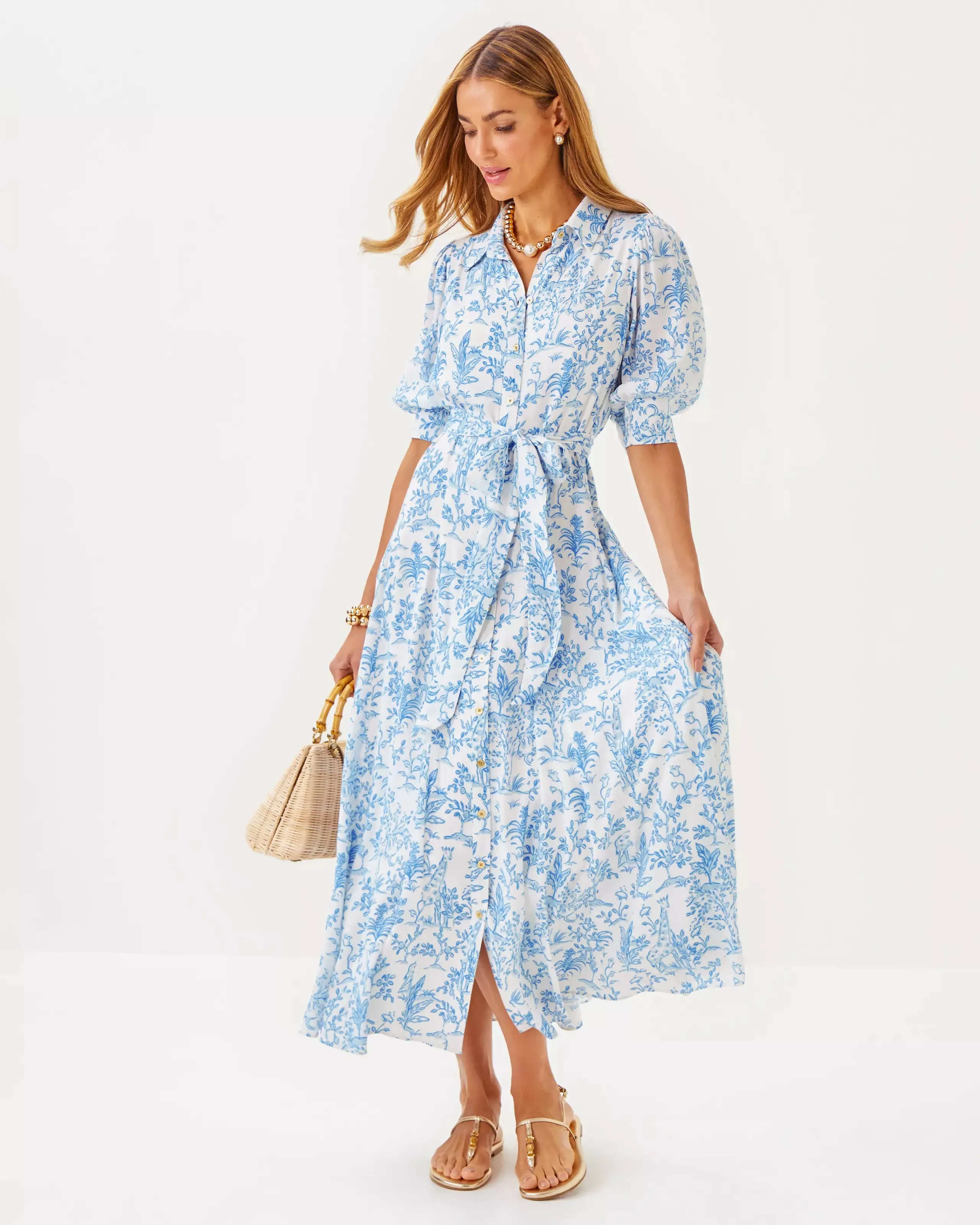 LARKYN MIDI SHIRTDRESS