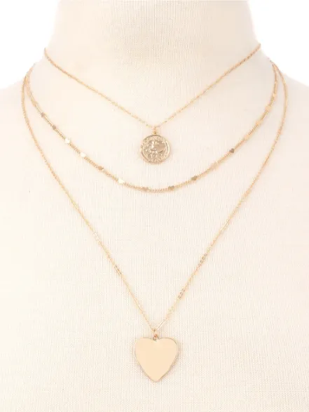 Layered Heart Necklace