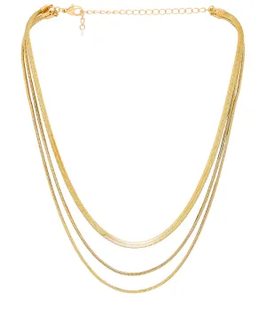 LAYERED HERRINGBONE NECKLACE