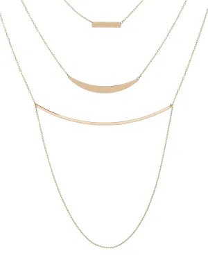Layered Necklace 14K