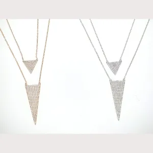 Layered Triangle Arrow Necklace