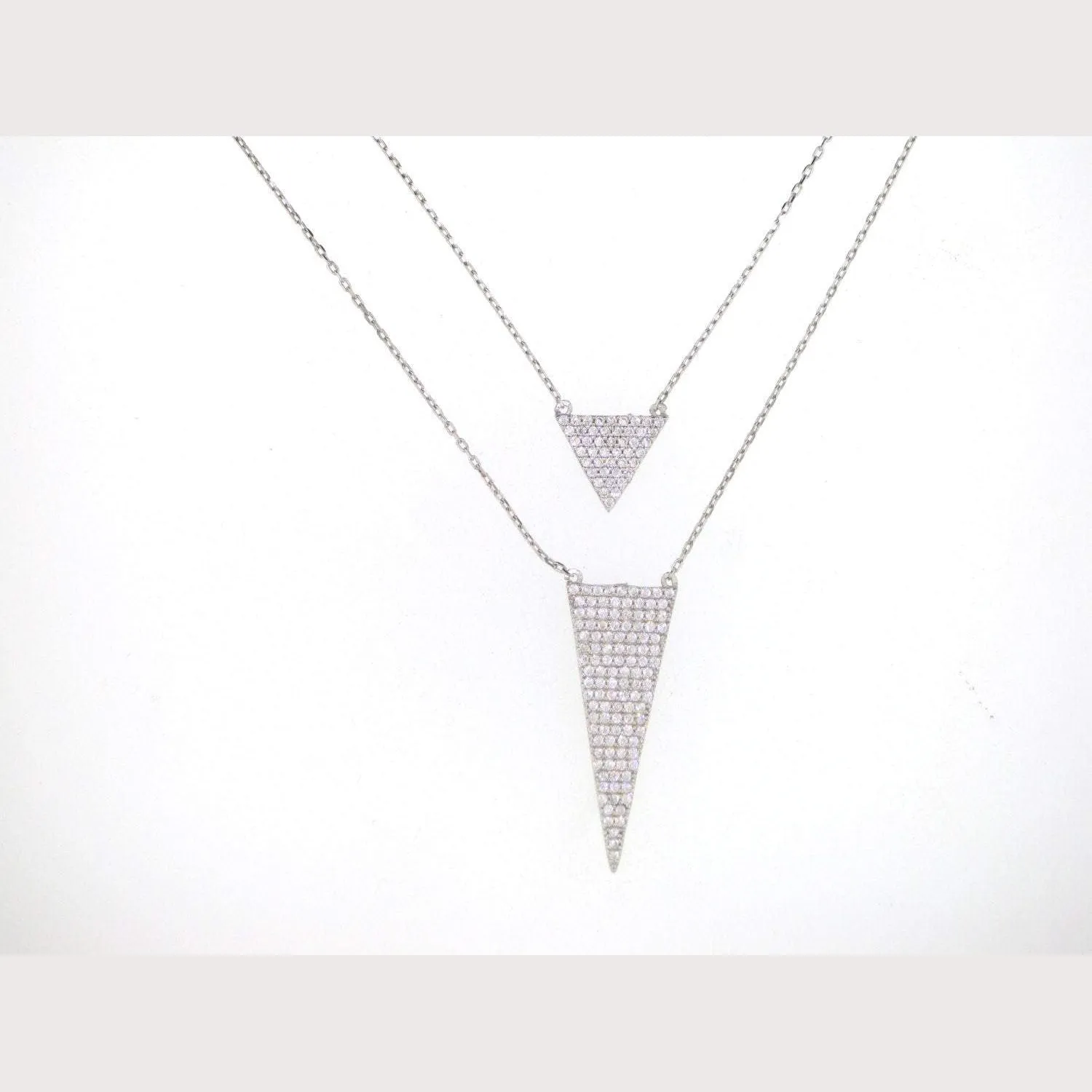 Layered Triangle Arrow Necklace